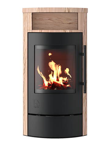 Kaminofen Drooff Arola 2 SandStone mit Holzfachtür DIBT-Zulassung
