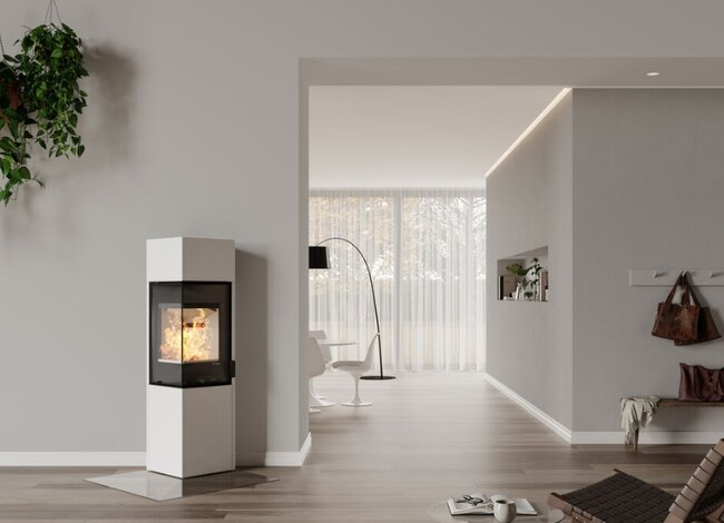 Nordpeis Kaminofen Quadro Colorado White Exclusive High