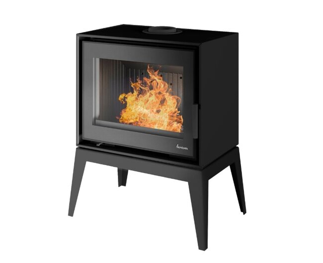 Nordpeis Kaminofen Sintra Steel dunkle Thermotte