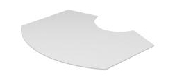 Origo Vorlegeplatte Glas klar 50 cm