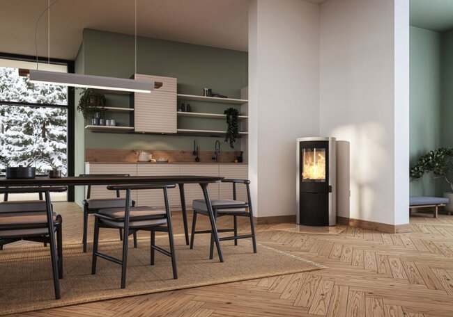 Nordpeis Kaminofen Origo Colorado dunkel Thermotte