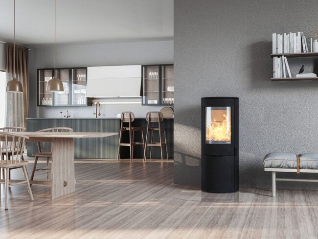 Nordpeis Kaminofen Origo helle Thermotte