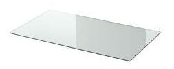 Me Vorlegeplatte Glas klar 803363
