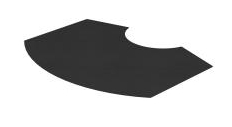 Origo Vorlegeplatte schwarzer Stahl 808259