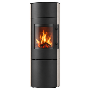 Drooff Kaminofen GARDA 2 Plus PremiumWhite mit fire+ Abbrandsteuerung & DROOFFolith Wärmespeicher (5 Ringe) 