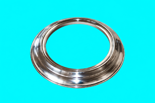 Wand-Rosette Aluminium hochglanzpoliert