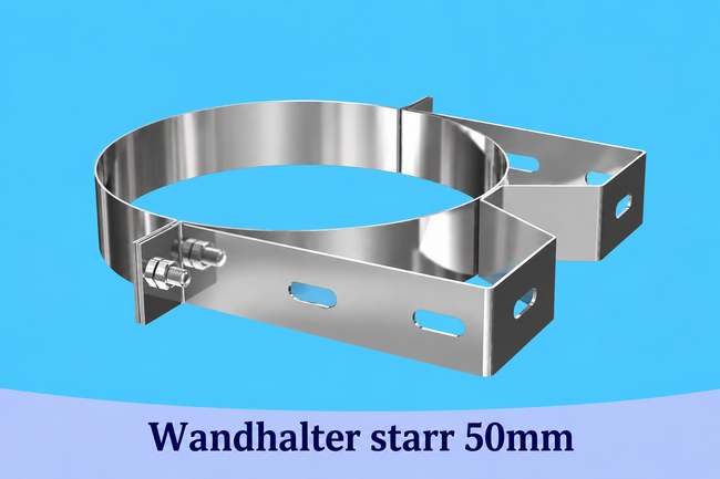 Edelstahlschornstein Wandhalter starr WA 50 mm