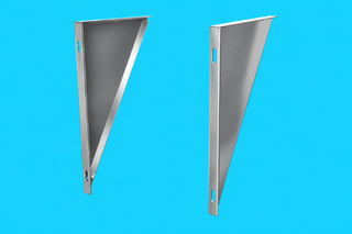 Edelstahlschornstein Konsolbleche verstellbar - 150 mm