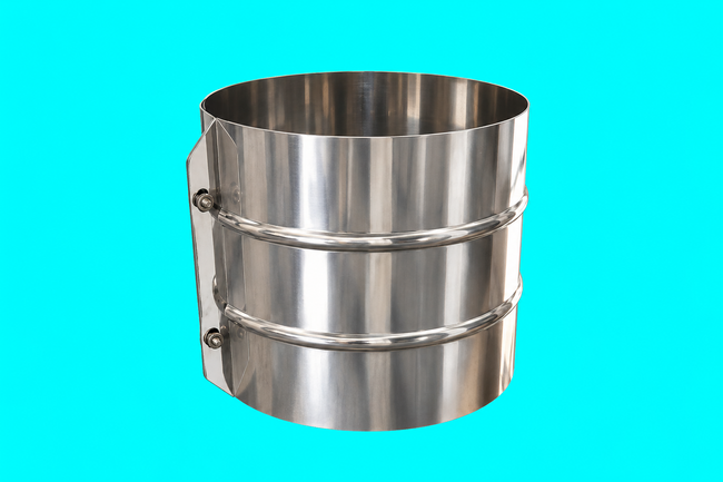 Edelstahlschornstein Klemmband statisch DW 80