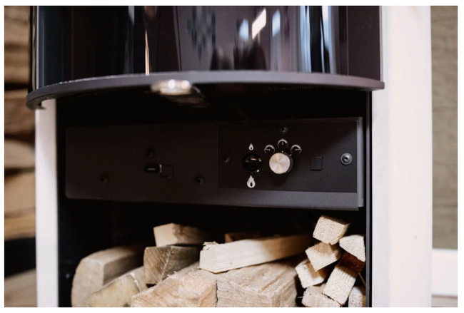 Drooff Kaminofen Forano Nat Stone Bedienelemente Stangengriff + fire+ Abbrandsteuerung 