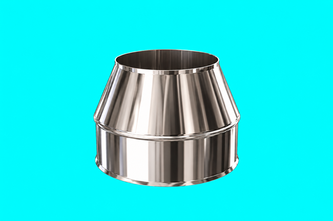 Edelstahlschornstein 0,8mm Premium Mündungsabschluß DW 80