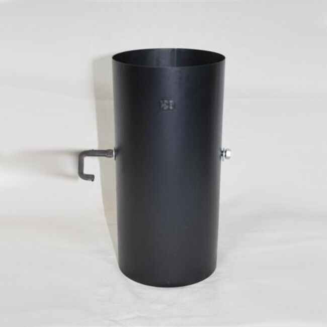 250 mm-Ofenrohr DN 120 mm, gebläut mit Drosselklappe