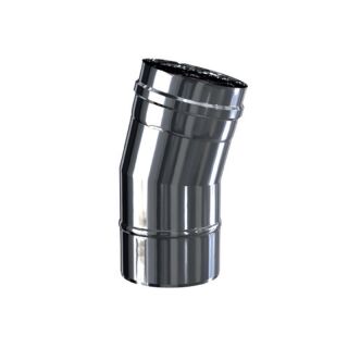 Luft Abgas System konzentrisch 15° Bogen lackiert