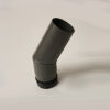 2-teiliger Pellet-Bogen geschweißt 30° DN 80 mm, gussgrau emailliert ohne Reinigungsöffnung