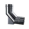 Luft Abgas System konzentrisch 93° Bogen mit Auflage DN 80/125