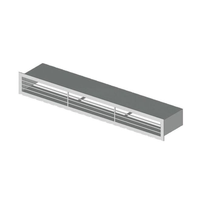CB Blende D1 für Luftleiste 452 mm Edelstahl