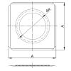 Luft Abgas System konzentrisch Deckenblende lackiert DN 125