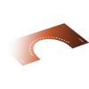 DINAK Kupferschornstein Abdeckblende 30-45 Grad mit Hinterlüftung DW 300