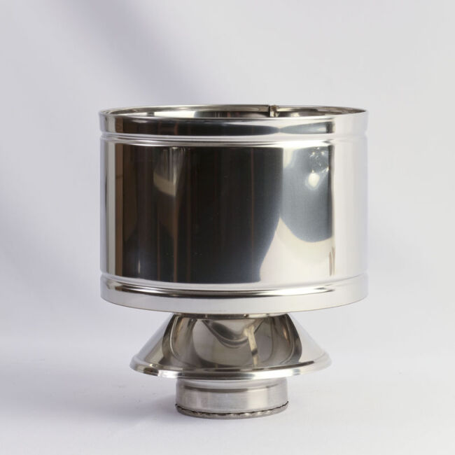 DINAK Edelstahlschornstein Wind Und Regenhaube DW Ø80