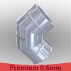 Edelstahlschornstein Winkel 90° mit Revision DW 180
