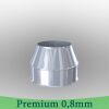 Edelstahlschornstein 0,8mm Premium Mündungsabschluß DW 500