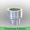 Edelstahlschornstein 0,8mm Premium Übergang EW 0 DW DW 180