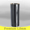 Edelstahlschornstein 1,0mm Premium Längenelement kürzbar 0 500 mm DW 130