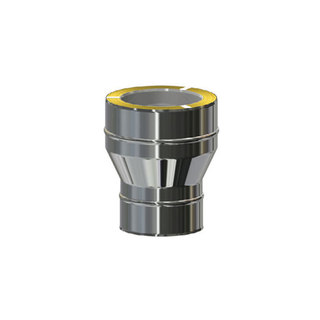 Edelstahlschornstein 0,6 Premium Reduzierung DW/DW DW350