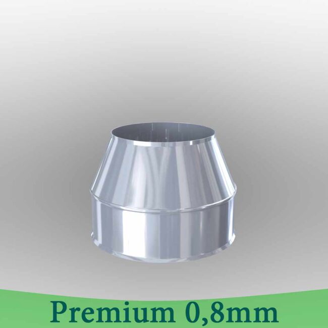 Edelstahlschornstein 0,8mm Premium Mündungsabschluß DW 250