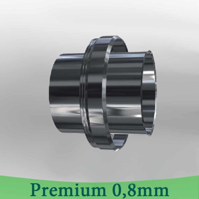 Edelstahlschornstein 0,8mm Premium Übergang DW Endstück EW DW 80
