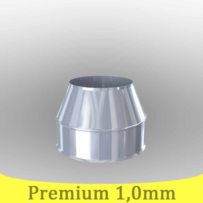 Edelstahlschornstein 1,0mm Premium Mündungsabschluß DW 400