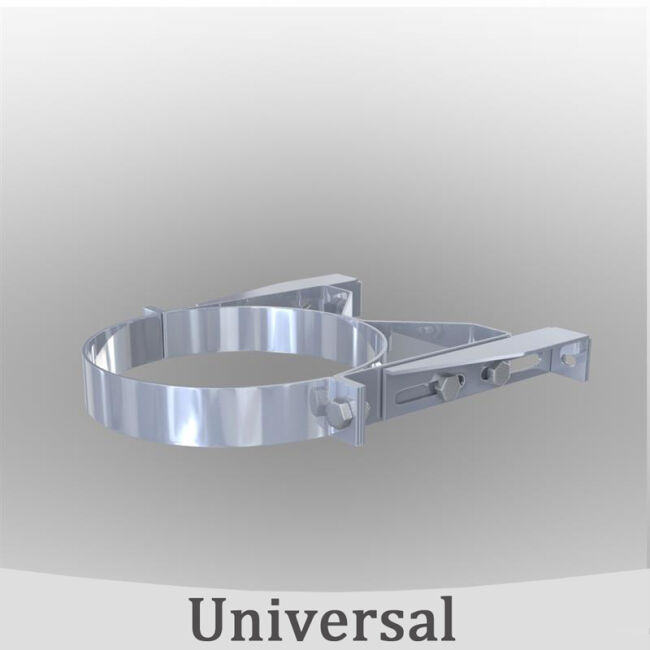 Edelstahlschornstein Wandhalter verstellbar - 160 mm DW 350