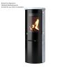 Kaminofen Drooff Aprica 2 Edition Trend Steinverkleidung NatStone mit rahmenloser Glasscheibe