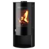 Kaminofen Drooff Aprica 2 Trend Stahl schwarz mit rahmenloser Glasscheibe