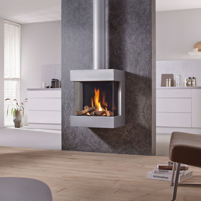 Spartherm Dru, dekorative Rohrabdeckung Alu-metallic für Diablo Next