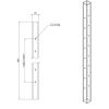 Spartherm Dru Satz Füße, 4 Stück  25x25x490
