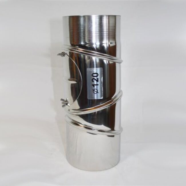 Edelstahl-Segmentbogen 4tlg. DN 110 mm, mit Reinigungsöffnung