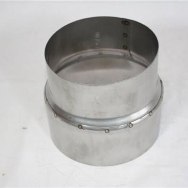 Edelstahl-Erweiterung von 120 auf 110 mm