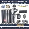 Edelstahlschornstein Bausatz 5,7 m - Ø 150 - 0,6 mm | Premium Fachhandelsware