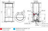 Edilkamin wasserführender Pelletofen Cherie H Evo Naturstein