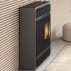 Edilkamin Pelletofen Bild Up Glas schwarz