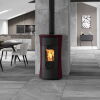 Edilkamin Pelletofen Cherie 9 Evo Air Tight C (RLU) Keramik bordeaux