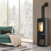 Edilkamin Kaminofen Tally Evo, 8,1 kW Stahl grau
