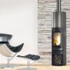 Edilkamin Kaminofen Tally S Evo, 9,1 kW Stahl grau
