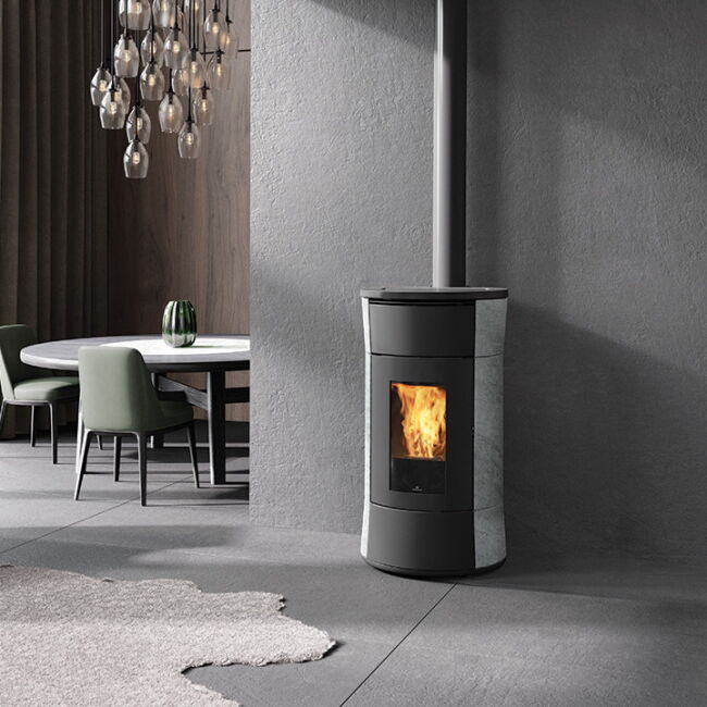 Edilkamin Pelletofen Cherie 9 Evo Air Tight C (RLU) Naturstein