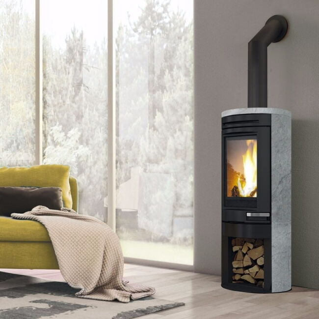 Edilkamin Kaminofen Tally Evo, 8,1 kW Naturstein