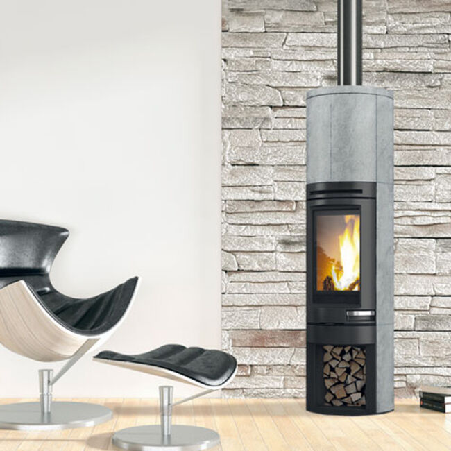 Edilkamin Kaminofen Tally S Evo, 9,1 kW Naturstein