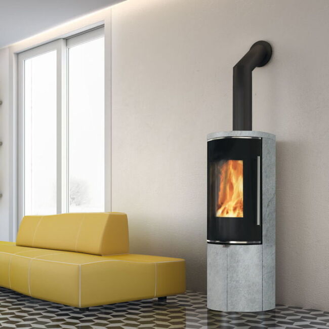 Edilkamin Kaminofen Tally UP Evo, 8,1 kW Naturstein