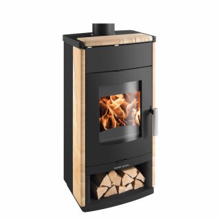 Haas+Sohn Kaminofen Home MONTEGROTTO-II mit Holzfach Stein Woodstone 0330515070000