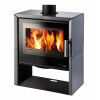 Haas+Sohn Kaminofen Premium CALMA easy perl-schwarz Keramik grau
